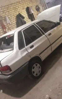 پراید مدل۹۰ تصادفی چپی