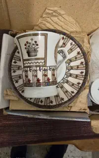 استکان فنجون  و نعلبکی چایی و قهوه خوری