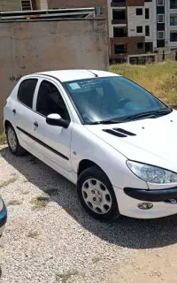پژو 206 سفید مدل ۹۷ فابریک (قسطی)شارژشد