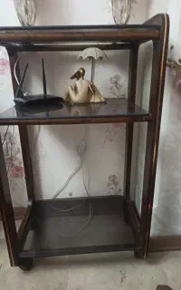 میز شیشه ای تلفن