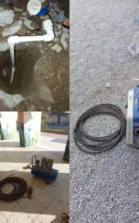 لوله بازکنی با فنر وپمپ نشت یابی لوله اب