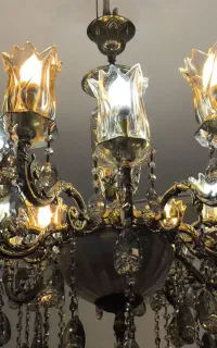 لوستر برنزی ۱۲ شاخه