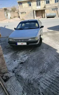 فروش پژو 405 نقره ای داخل کرم دوگانه کارخانه