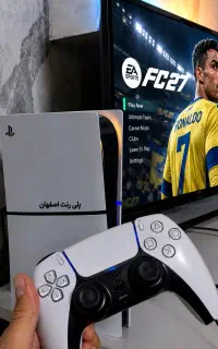 کرایه اجاره پلی استیشن PS5 + بازی FC27 با ارسال