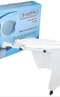 توالت فرنگی دیواری همراه با قیف ژله ای