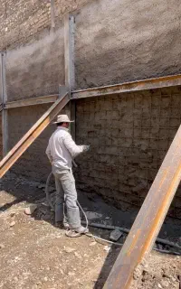 تخریب اجرا اصوالی سازه نگهبان و شاتکریت قیمت مناسب
