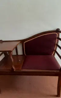 میز تلفن چوبی کارکرده،شیک و سالم