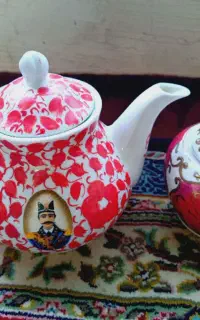 قوری وقندان تزئینی