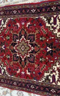 فرش دستباف هریس اصل یک تخته ودوجفت پادری