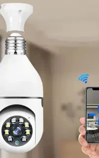 دوربین مداربسته لامپی چرخشی مدل V380 Pro اورجینال