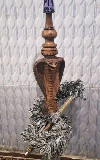 قلیان طرح مار چوب گردو