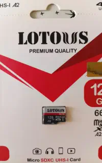 یک دستگاه جوش و یک کارت حافظه لوتوس