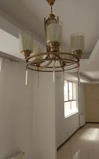عدد 2 لوستر 5 شاخه دو حبابه
