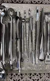 ست ابزار میوه ارایی استیل