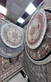 فرش گرد ماشینی ۱۰۰۰ شانه پشمی نادر تبریز