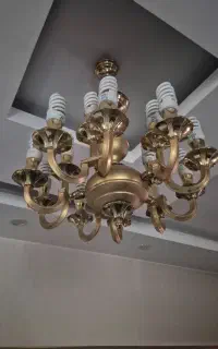 فروشنده وخریدار لوستر برنزی(ابکاری)