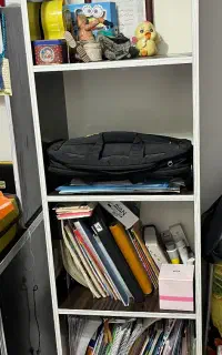 قفسه کتابخانه کشودار در حد نو