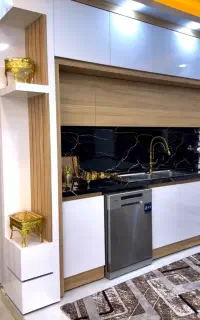 کابینت ام دی اف  هایگلاس کمددیواری اقساط چکی