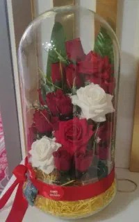 گل مصنوعی شیشه ای