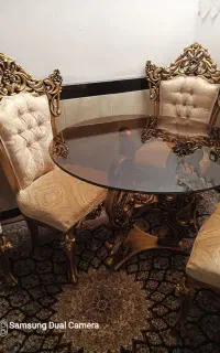 میز وصندلی نهارخوری چوبی