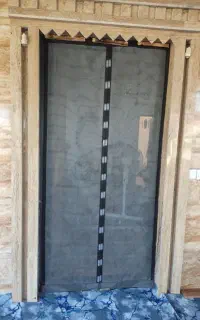 درب نایلونی وتوری پرده آهنربایی
