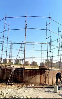 نصب داربست خلیفه با قرارداد