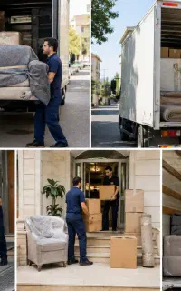 حمل جابجایی اثاثیه منزل همراه ماشین وکارگر ماهر