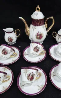 سرویس قهوه خوری دنسی قدیمی