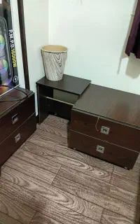 سرویس تخت همراه تشک  و پاتختی،دراور،بوفه
