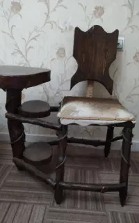 میز تلفن چوبی