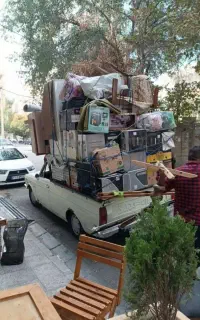حمل بار اسباب کشی باوانت به همراه کارگر