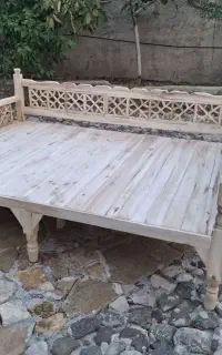 تخت سنتی 2دریک و نیم هفت پایه