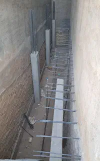 کاشت میلگرد بولت و صفحه گذاری