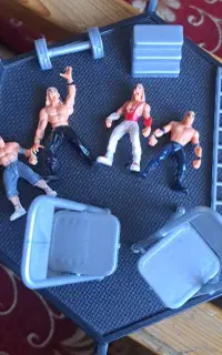 اسباب بازی رینگ کشتی کج مجموعه فیگور ۴ عددی