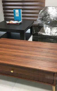 میز وسط چوبی ام دی اف دو کشو