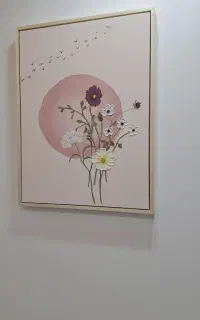 تابلو دستساز با قاب چوبی