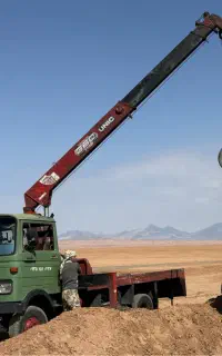 اجاره جرثقیل و بالابر خاور ۳ تن دکل بلند