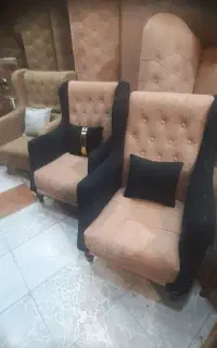 مبل پاریس پارچه تدی باغذاخوری ۴نفره وجلومبلی وعسلی