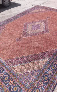 یک جفت فرش ۱۲متری دستبافت ریزه ماهی نخ اعلا