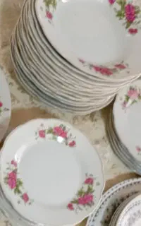 ظروف چینی گل سرخ