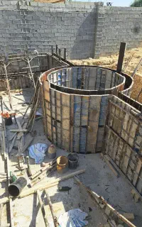 آرماتوربندی و قالب بندی استخر جکوزی مخزن آب دیوار