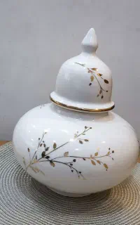 جار(کندی)باطرح خوشه طلاوورقه طلا