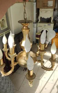 لوستر برنزی ۱۲ شعله ۷ عدد