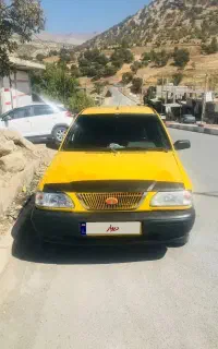 پراید زرد مدل ۱۳۸۸