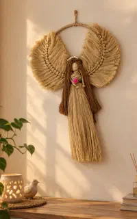 آویز مکرومه فرشته آمین