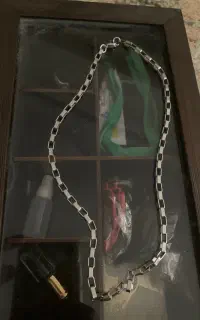 گردنبند و دو عدد انگشتر استیل