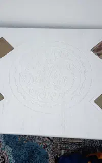 میز جلو مبلی سفید