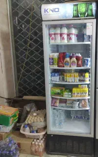 یخچال ایستاده و تابلو روان