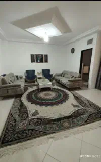 دو عدد فرش ۱۲ متر کرم دستبافت گونه ۷۰۰ شانه ضخیم