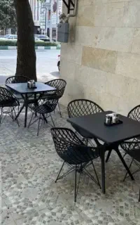 میز و صندلی طرح بامبو پلیمری ضدآب